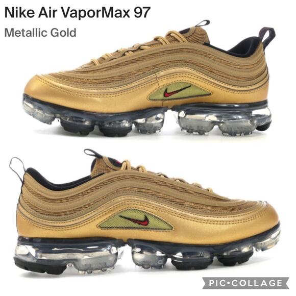 Nike Air VaporMax 97 Metallic Gold size 6 - Picture 1 of 12